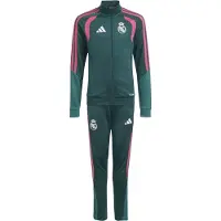 Adidas Real Madrid Trainingspak 2026-2027 Kids Donkergroen Roze Wit