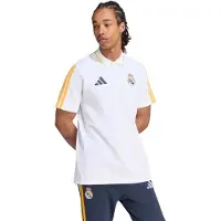 Adidas Real Madrid DNA Polo 2026-2027 Wit Oranje Donkerblauw