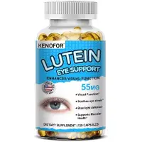 Kenofor Luteïne Oogondersteuning 55 mg (120 capsules) voedingssupplement, ooggezondheid, luteïne en zeaxanthine, gezichtsvermogen, ogen, vermoeide ogen