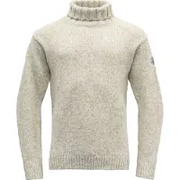 Devold - Nansen Sweater High Neck - Wollen trui S, grijs
