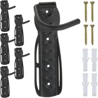 Famanu - Set van 6 fiets muurbeugels, verticale montage tot 25 kg per stuk