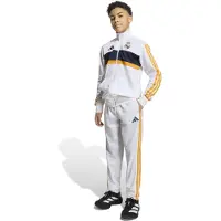 Adidas Real Madrid Trainingspak 2026-2027 Kids Wit Donkergrijs Oranje