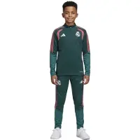 Adidas Real Madrid Trainingspak 1/4-Zip 2026-2027 Kids Donkergroen Roze Wit
