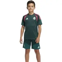 Adidas Real Madrid Trainingsset 2026-2027 Kids Donkergroen Roze Wit
