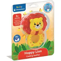 Clementoni Baby Koelbijtring Leeuw - Gekoelde Bijtring bij Tandjes Krijgen - Bijtspeelgoed - Sensorisch Montessori Speelgoed vanaf 3 Maanden