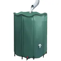 OEM Regenwateropslag, 1000 liter capaciteit, opvouwbaar design, legergroen