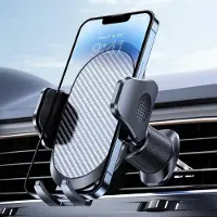 Famanu – Telefoonhouder voor auto ventilatierooster met metalen haakclip, universele smartphonehouder