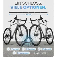 Famanu - Opvouwbaar fietsslot I Veilige diefstalbeveiliging met beugel I In gehard staal Anti-diefstal, slot, fietsslot, fietssloten, E-bike, motorfiets