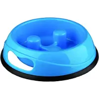 Famanu – Slow feeder voerbak - 0,9 liter - 23 cm - ontworpen om schrokken te verminderen - stabiel ontwerp - geschikt voor nat en droog voer en eenvoudig te reinigen
