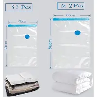 Markenlos Vacuümzakken: 80% meer ruimte – 3 stuks (60x40 cm) + 2 stuks (60x80 cm)