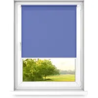 Time4blinds mini rollo basic - Rolgordijn - Niet-invasief - Raamrolgordijn binnen zonder boren - Niet-invasieve handgrepen - Dimmen rollo - 1200x1000mm Koningsblauw - Bediening aan de Rechterkant