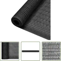 The Living Store Privacenet HDPE 195 g/m² - 1.5 x 10 m - Antraciet