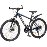 MODFU - Mountainbike - 21 Versnellingen En Verende Voorvork - Modern - Voor Dagelijks Gebruik En Terrein - IJzer - Blauw