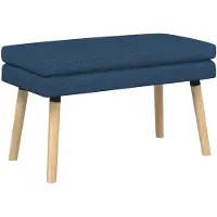 vidaXL Dubbel-laags bank Blauw 80 x 40 x 47 cm Stof