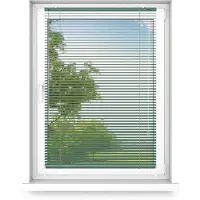 Fart Produkt time4blinds - Binnenjaloezieën Zonder Boren - Aluminium Jaloezieën - Aluminium Rolgordijnen voor Woonkamer, Slaapkamer, Keuken, Kantoor - met Koordgeleiders - Smaragdgroen, Rechts, 800x1800