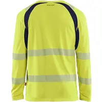 Blakläder 3599-1013 T-shirt lange mouwen High Vis High Vis Geel/Marineblauw maat XXXL heren