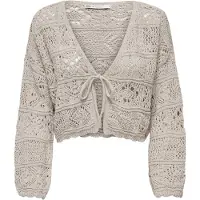 ONLY Gebreid vest 'Beach' taupe