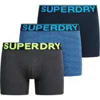 Superdry Boxershorts azuur / donkerblauw / grijs gemêleerd / zwart