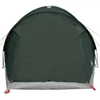 vidaXL Huisje Tent 4-persoons Legergroen Polyester en Staal