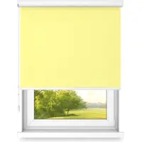 Time4blinds Vrijhangend Rolgordijn in Aluminium Cassette – Keukenzonwering voor Ramen – Slaapkamerjaloezieën voor Ramen – Rolluiken voor Ramen voor Binnen – 1200x1400mm – Lichte Citroen – Linkszijdig