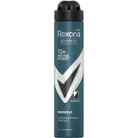 Rexona Deodorant - - Mannen Geavanceerde Bescherming - 200mL - Onzichtbaar Zwart &amp; Wit - Zonder Alcohol