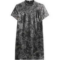 Superdry Jurk zwart / zilver