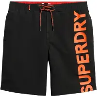 Superdry Boardshorts neonoranje / zwart