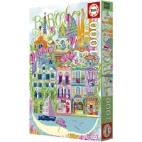 Educa legpuzzel Barcelona Car Pintos 1000 stukjes volwassenen.