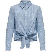 ONLY Blouse lichtblauw / wit