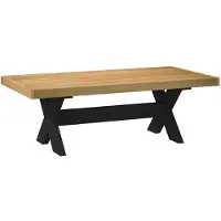 vidaXL Salontafel NOAIN X-vormige poten 120x60x40 cm massief hout