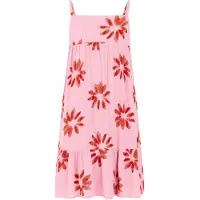 Protest gebloemde zomerjurk roze Meisjes Viscose Vierkante hals Bloemen - maat 104