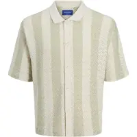 Jack & jones Overhemd 'JORTyler' petrol / offwhite