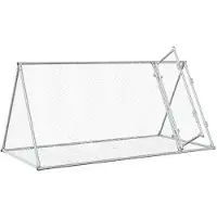 vidaXL Konijnenhok 200x105x91 cm gegalvaniseerd staal zilverkleurig