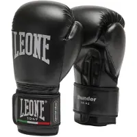 Leone1947 Thunder Artificial Leather Boxing Gloves Zwart 16 oz