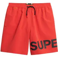 Superdry Zwemshorts marine / rood