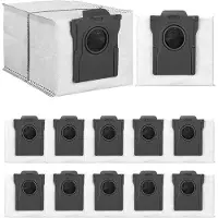 OEM 12 stofzuigzakken voor Dreame X30 - X40 - S30 - S10 - Met automatische sluiting - 4-laags HEPA-filter - Geschikt voor mensen met allergieën