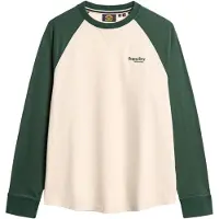 Superdry Shirt groen / zwart / wit