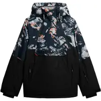 Superdry Outdoorjas duifblauw / grijs / donkerroze / zwart