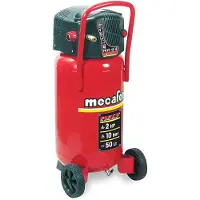 MECAFER Compresseur D'Air Vertical Fifty - 50L - 1500W - 10 Bars - 2 Cv Sans Huile