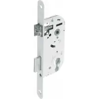 Yale Inbouwslot met cilindergat - - Y50R-A40/B - 40 mm as, 135 mm kast - Omkeerbare dagschoot, ronde eindkop - Wit