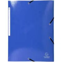 Exacompta Iderama elastomap met 3 kleppen,donkerblauw
