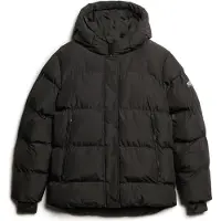 Superdry Winterjas zwart / wit