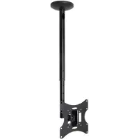 TooQ LPCE2301TSLI-B, 75 x 75 mm, 200 x 200 mm, -20 tot 20°, -90 tot 90°, Ocel, Zwart