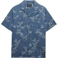 Superdry Overhemd saffier / azuur / grijs / pastelgroen