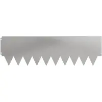 vidaXL Gazonrand 10 st 103 x 30 cm Staal zilver