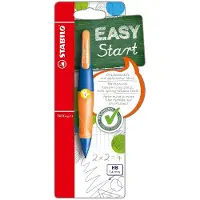 Stabilo Vulpotlood STABILO Easyergo 1.4mm linkshandig ultramarine/neon oranje blister | 3 stuks