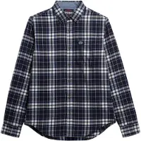 Superdry Overhemd marine / bruin / wit