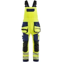 Blakläder 2626-1648 High Vis Bretelbroek 4-weg stretch High Vis Geel/Marineblauw maat C62 heren