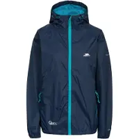 Trespass dames regenjas, compact en opvouwbaar model Qikpac, marineblauw, maat XXL, artikelnummer FAJKRAM30018_NA1XXL