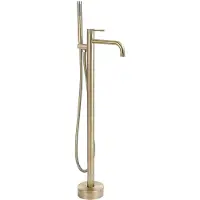 REA - Venti - Vrijstaande Badmengkraan - Geborsteld Goud - 26x16x115cm